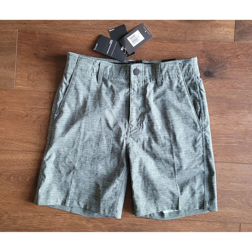 Hurley Nike Dri-Fit Shorts Mens 29 Green 18" Stretch Band Marwick CT1446 NEW